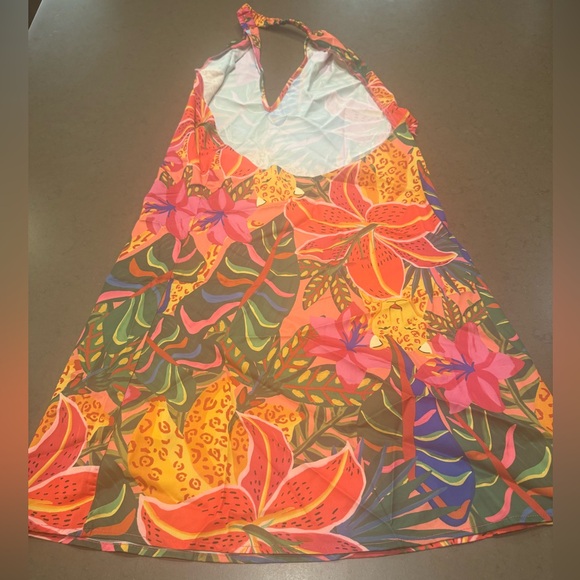 NWT Tropical Print Halter Dress Sz: XS - Picture 3 of 7